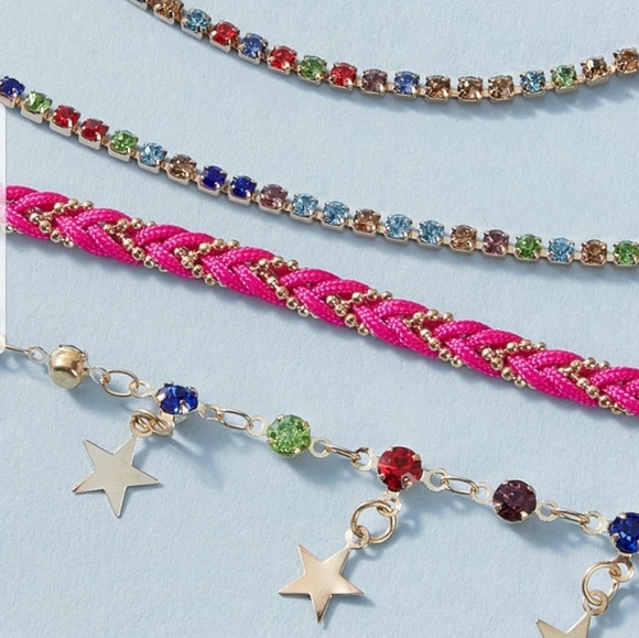 *Tisha* Layered Charm Anklet - Picture 2 of 3